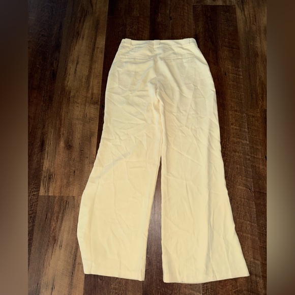 Amanda Uprichard Pants - Amanda Uprichard Yellow Trousers Small